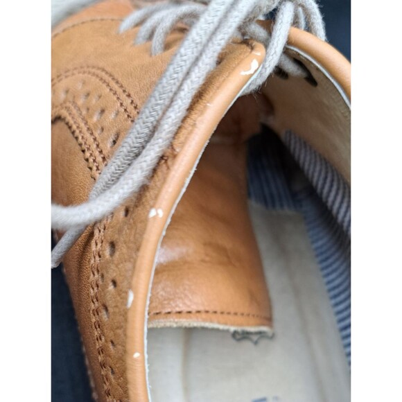 Florsheim Fuel Wingtip Oxford Cognac #15090-257 Lace Up Leather Shoes Men 10.5M - Picture 15 of 16